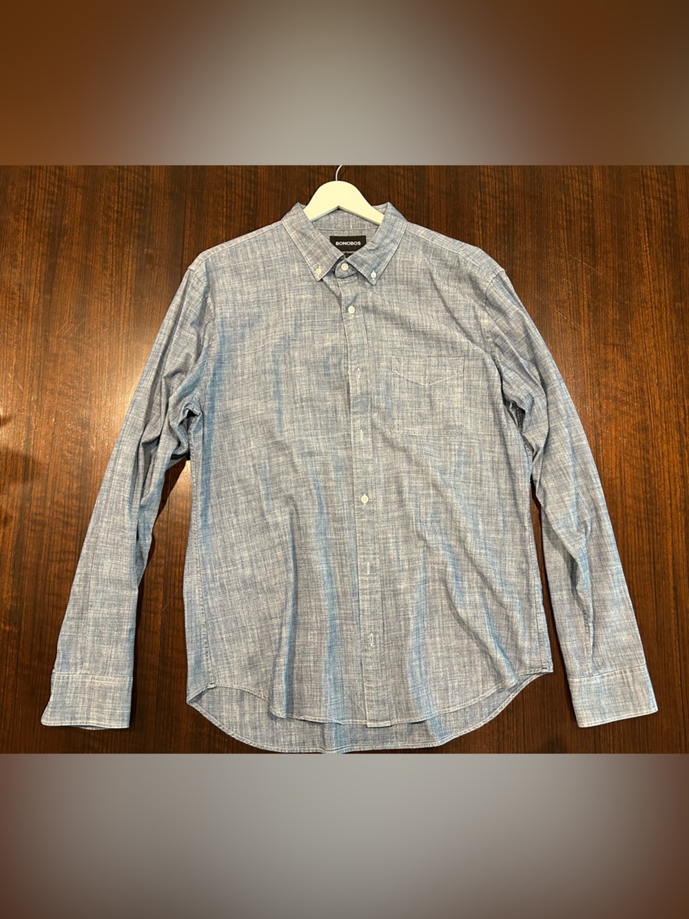 Bonobos Blue Chambray Button-Down Shirt